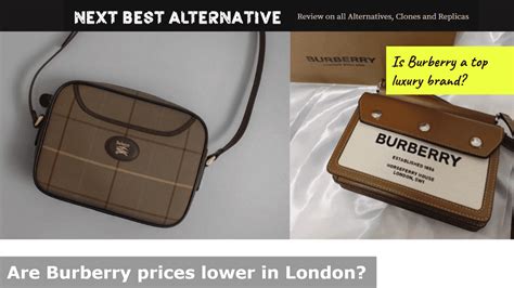 Purchase Burberry in London or Paris 